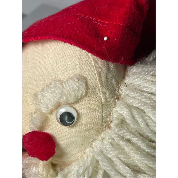 Primitive handmade? Muslin stuffed Santa 15.5” tall. - Picture 3 of 12